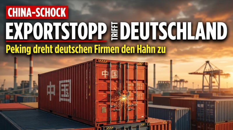 Pekings Vergeltung: Chinesischer Exportstopp trifft deutsche Firmen ins Mark