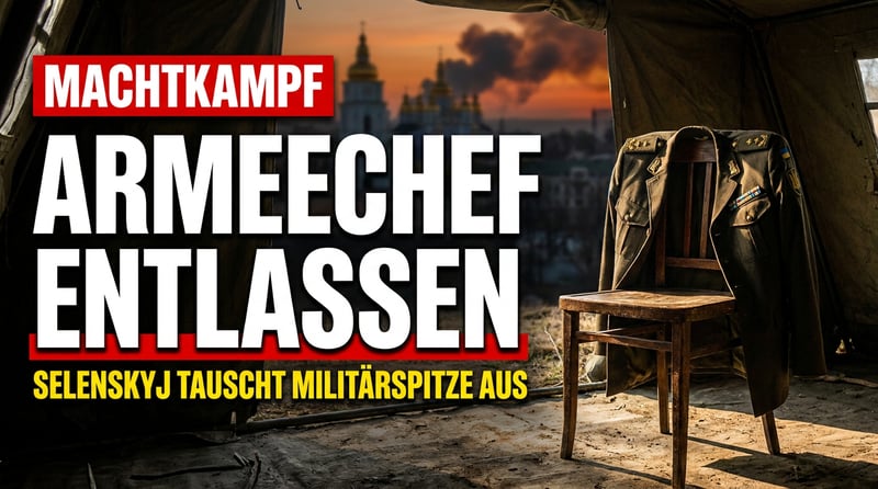 Personalbeben in Kiew: Selenskyj entlässt seinen Armeechef – Zeichen der Schwäche mitten im Krieg?