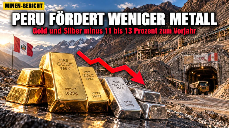 Peru-Paradox: Mehr Gold und Silber als im Juli, viel weniger als 2025