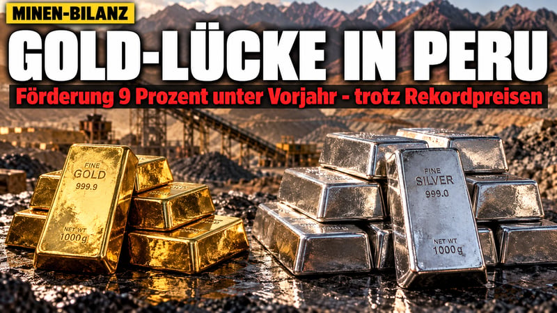 Perus Minen im Juli: Silber legt zu, beim Gold klafft eine LĂŒcke!
