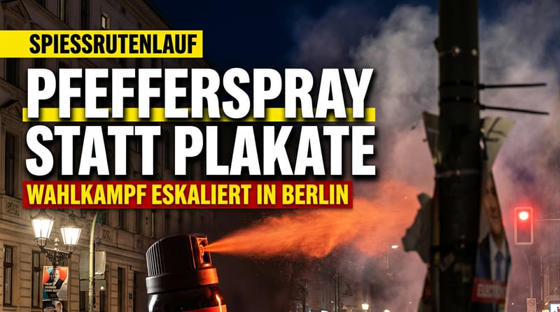 Pfefferspray statt Plakatkleister: Wie in Berlin-Friedrichshain der Wahlkampf zum Spießrutenlauf wird