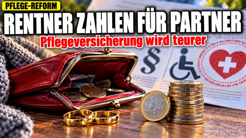 Pflege-Hammer: Jetzt sollen Rentner für ihre Ehepartner zahlen!
