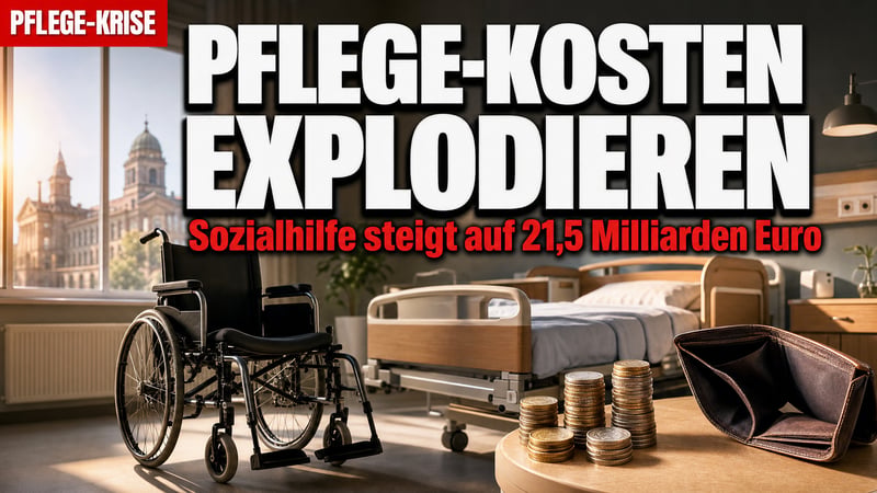 Pflege-Kosten explodieren: Sozialhilfe klettert auf 21,5 Milliarden