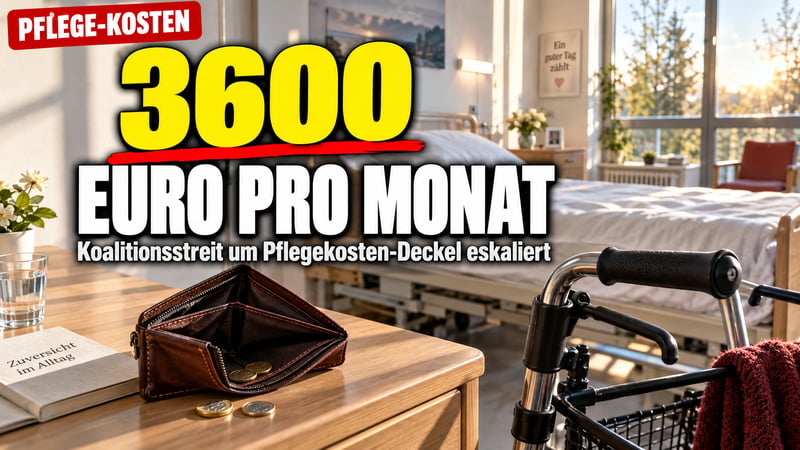 Pflege-Schock: 3600 Euro pro Monat – jetzt eskaliert der Koalitionsstreit!