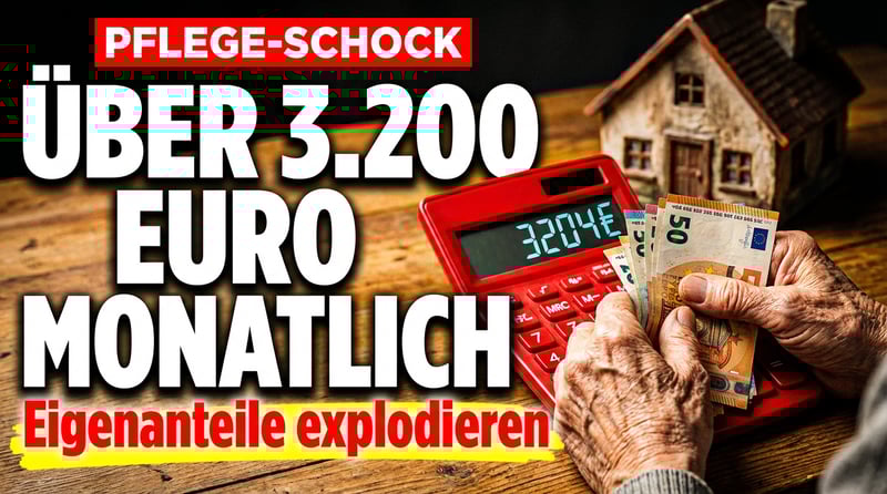 Pflegeheim-Schock: Eigenanteile explodieren auf über 3.200 Euro monatlich