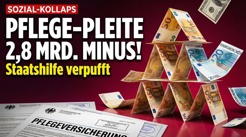 Pflegeversicherung vor dem Kollaps: Milliardenloch trotz staatlicher Notinfusionen