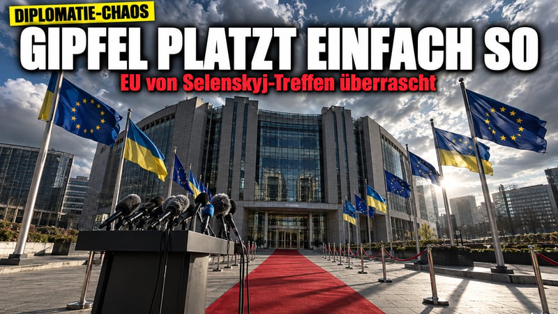 Phantom-Gipfel in Brüssel: Selenskyj-Treffen platzt – EU ahnungslos!