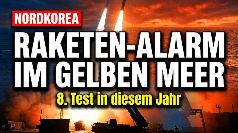 Pjöngjangs Drohgebärde: Kim Jong Un lässt erneut Raketen ins Gelbe Meer fliegen