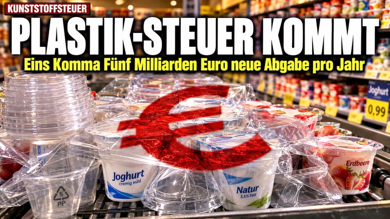 Plastik-Hammer der GroKo: 1,5 Milliarden Euro neue Steuern pro Jahr!