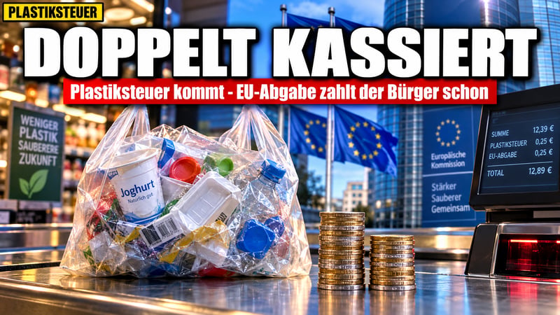 Plastiksteuer-Posse: Bürger zahlen doppelt, Brüssel kassiert!