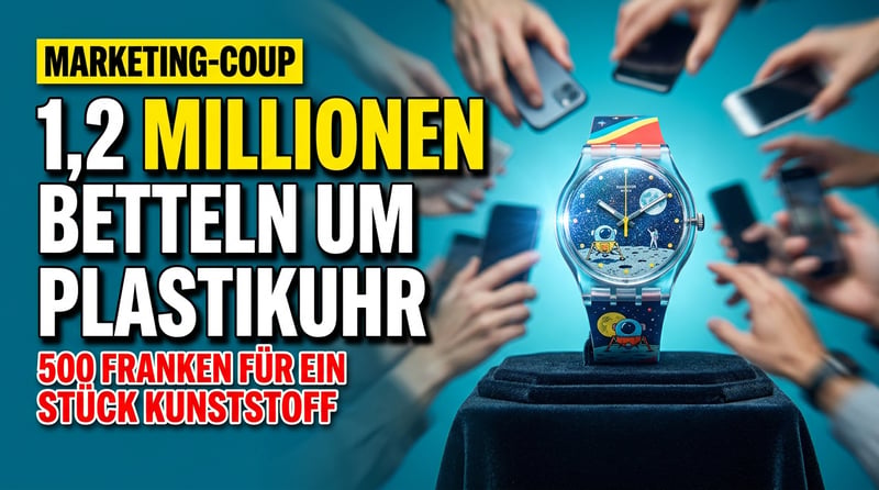 Plastikuhr als Statussymbol: Wie Swatch mit einem Marketing-Coup 1,2 Millionen Menschen um eine 500-Franken-Uhr betteln lässt