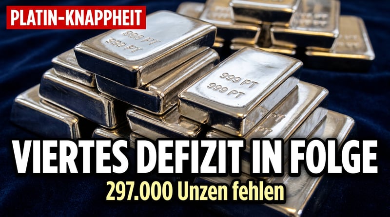 Platin in der Knappheitsfalle: Vier Defizite in Folge treiben das vergessene Edelmetall