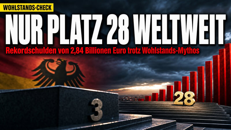 Platz 28 statt Platz 3: Die Wohlstandslüge vom reichen Deutschland