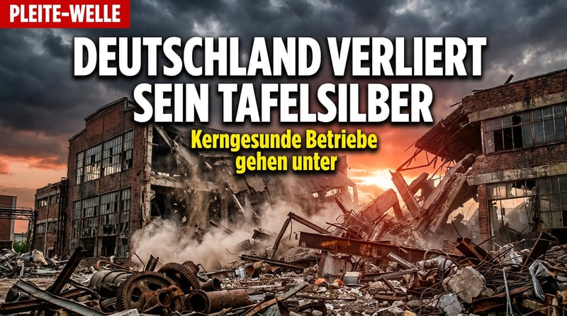 Pleitewelle 2026: Selbst kerngesunde Betriebe gehen unter – Deutschland verliert sein industrielles Tafelsilber