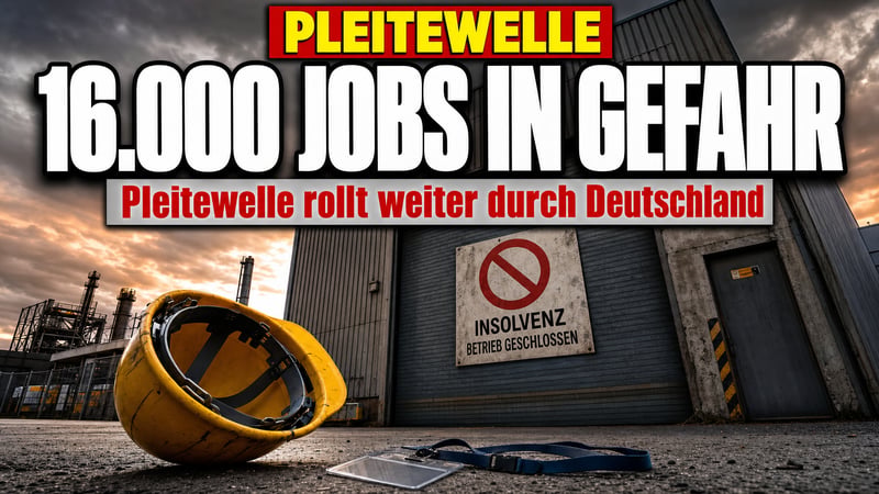 Pleitewelle rollt weiter: 16.000 Jobs in einem Monat in Gefahr