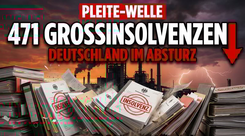 Pleitewelle überrollt Deutschland: Großinsolvenzen erreichen dramatischen Höchststand
