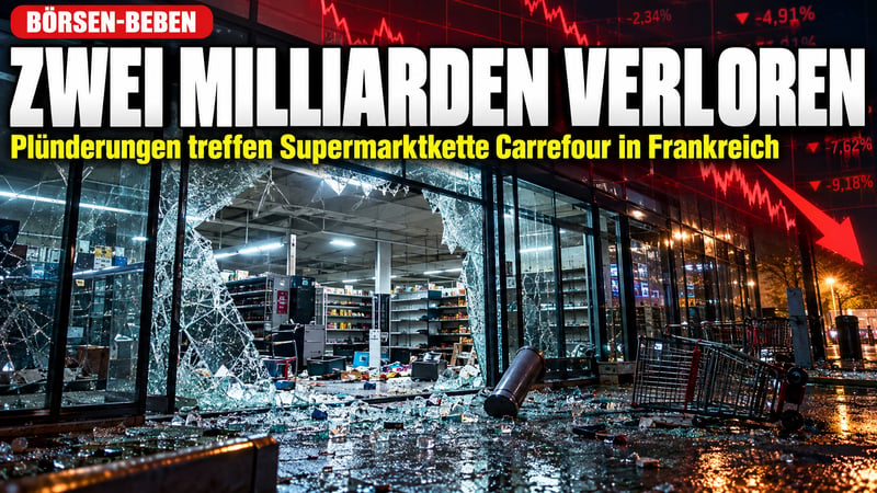 Plünder-Schock in Frankreich: Carrefour verliert zwei Milliarden!