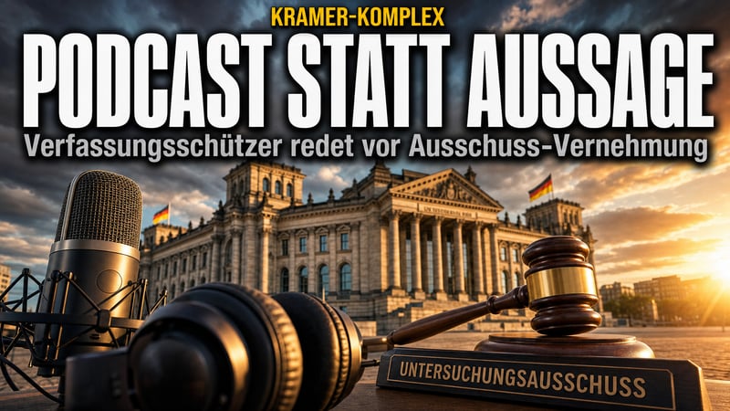 Podcast statt Protokoll: Verfassungsschützer redet vor dem Ausschuss