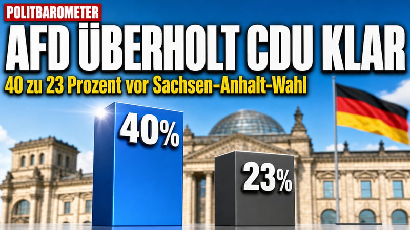 Politbarometer-Schock für die CDU: AfD führt jetzt sogar bei Bildung