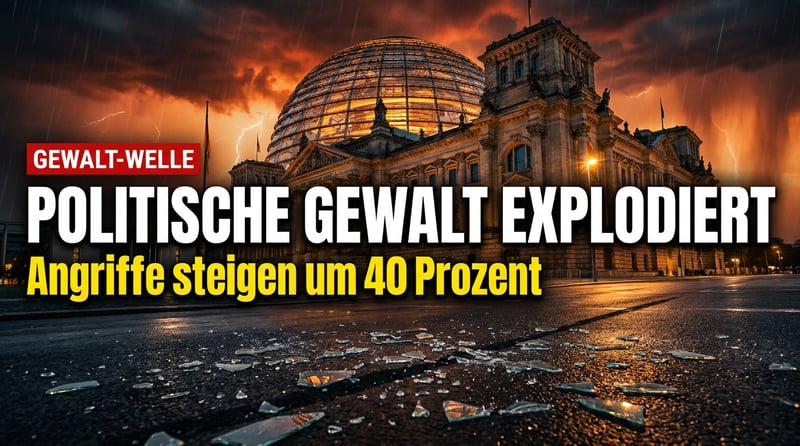 Politische Gewalt explodiert: Angriffe auf Parteimitglieder schnellen um 40 Prozent in die Höhe