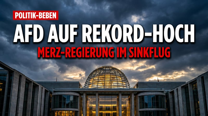 Politisches Erdbeben: AfD erklimmt historischen Forsa-Rekord – Merz-Regierung im freien Fall