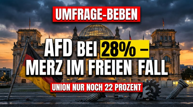 Politisches Erdbeben: AfD erreicht bei Forsa historische 28 Prozent – Merz im freien Fall
