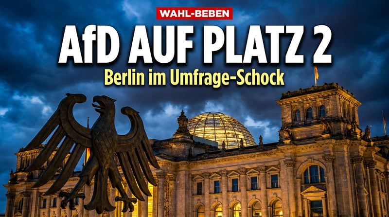 Politisches Erdbeben in der Hauptstadt: AfD klettert in Berlin auf Platz zwei