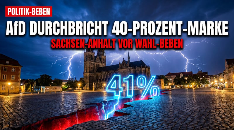 Politisches Erdbeben in Magdeburg: AfD durchbricht in Sachsen-Anhalt die 40-Prozent-Schallmauer