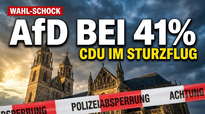 Politisches Erdbeben in Sachsen-Anhalt: AfD klettert auf 41 Prozent – Etablierte in heller Panik