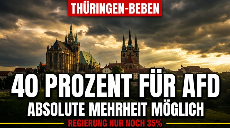 Politisches Erdbeben in Thüringen: AfD durchbricht die 40-Prozent-Marke – absolute Mehrheit rückt in greifbare Nähe