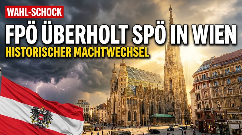 Politisches Erdbeben in Wien: FPÖ stürmt erstmals an der SPÖ vorbei