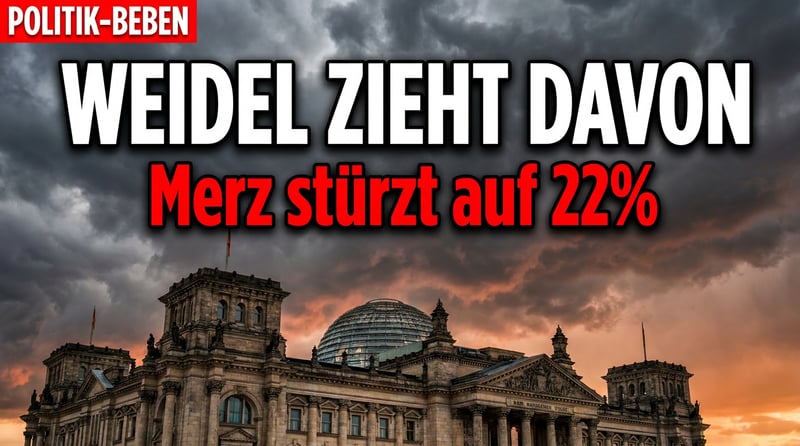 Politisches Erdbeben: Weidel zieht bei Kanzlerfrage mit 33 Prozent davon – Merz stürzt ab
