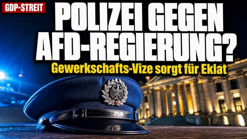 Polizei gegen AfD-Regierung? Gewerkschafts-Vize löst Eklat aus