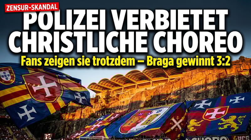 Polizei in Portugal will christliche Fan-Choreografie zensieren – Verein und Fans wehren sich
