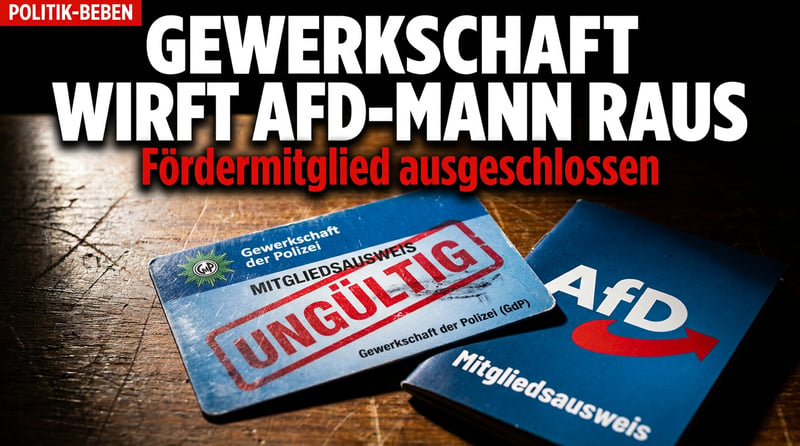 Polizeigewerkschaft schließt AfD-Förderer aus: Wenn ideelle Unterstützung plötzlich zum Tabu wird