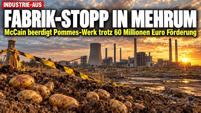 Pommes-Aus in Mehrum: McCain beerdigt Milliarden-Fabrik!