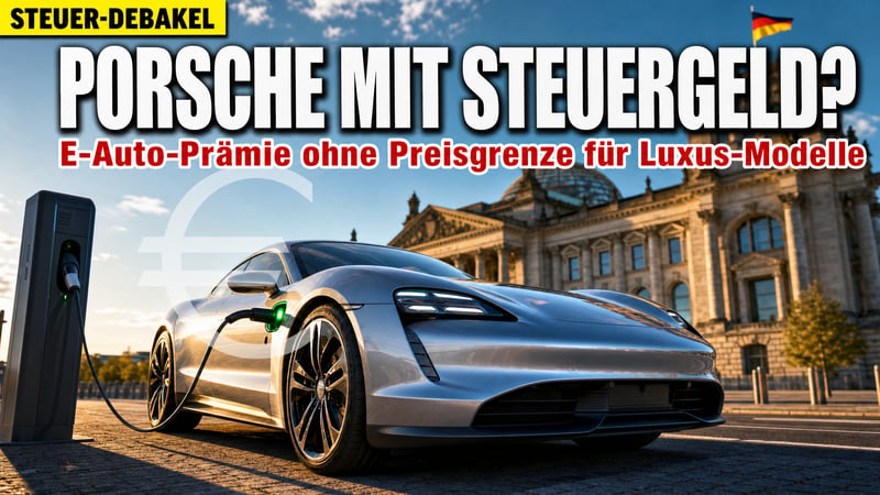 Porsche auf Staatskosten? E-Prämie gerät zum Steuer-Debakel