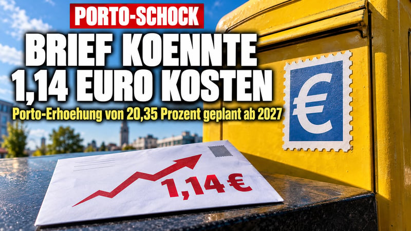 Porto-Schock 2027: Der Brief für mehr als einen Euro kommt!