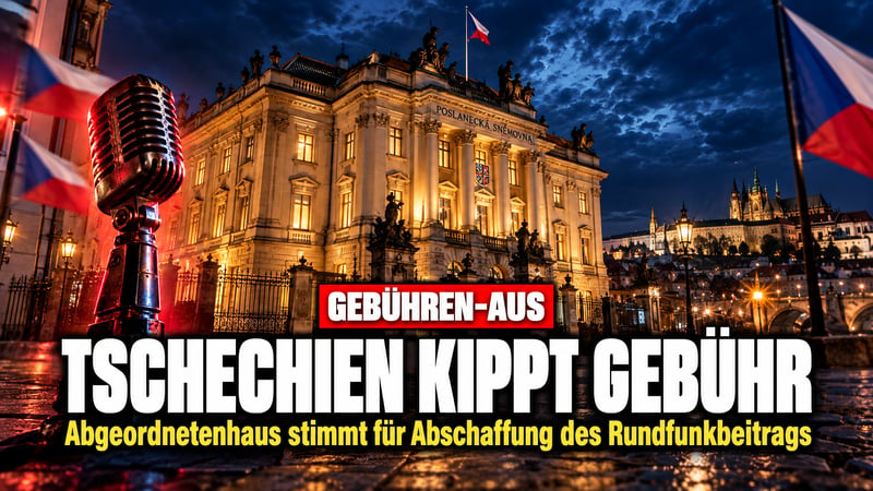Prag macht ernst: Tschechien will die Rundfunkgebühr abschaffen!