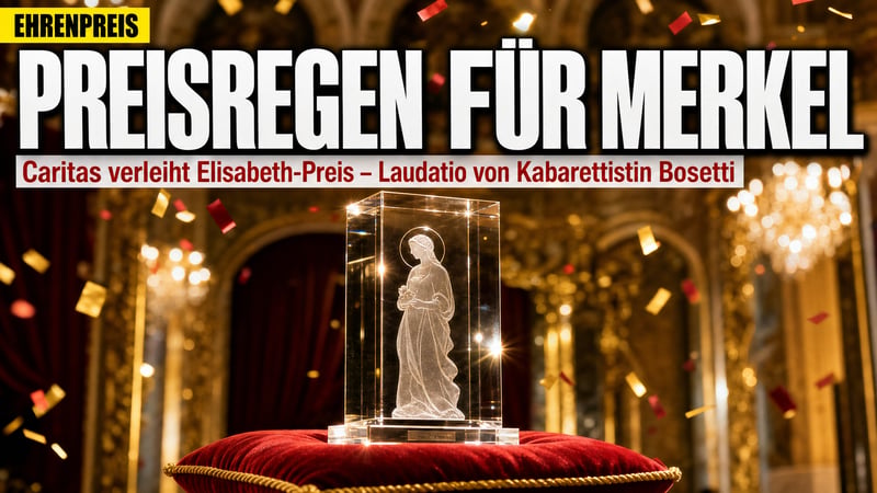 Preisregen für Merkel: Caritas ehrt Ex-Kanzlerin – Bosetti hält die Laudatio