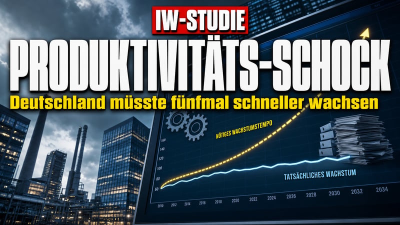 Produktivitäts-Schock: Deutschland müsste fünfmal schneller wachsen!