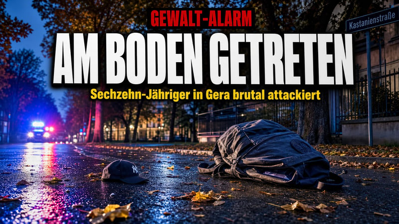 Prügel-Attacke in Gera: 16-Jähriger am Boden weiter getreten