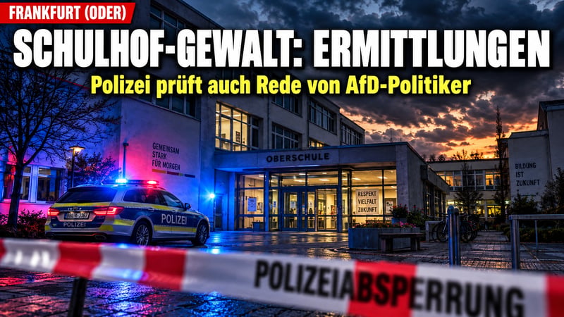 Prügel-Video aus Frankfurt (Oder): Jetzt ermittelt die Polizei wegen einer Rede