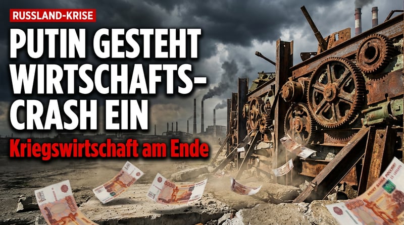 Putin räumt wirtschaftlichen Einbruch ein – Russlands Kriegswirtschaft stößt an ihre Grenzen