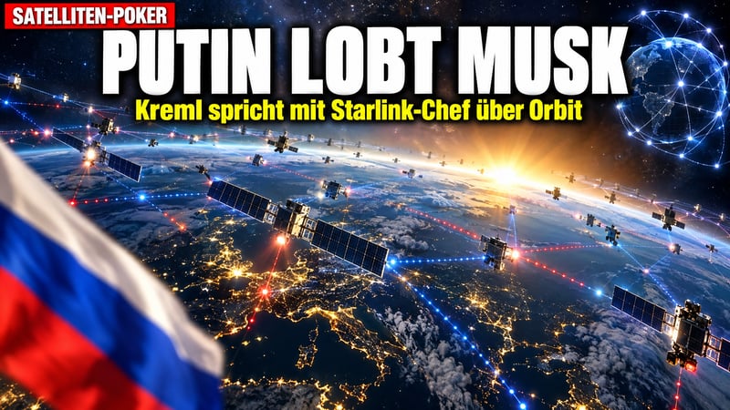 Putin schwärmt von Musk: Kreml redet mit dem Starlink-Chef!