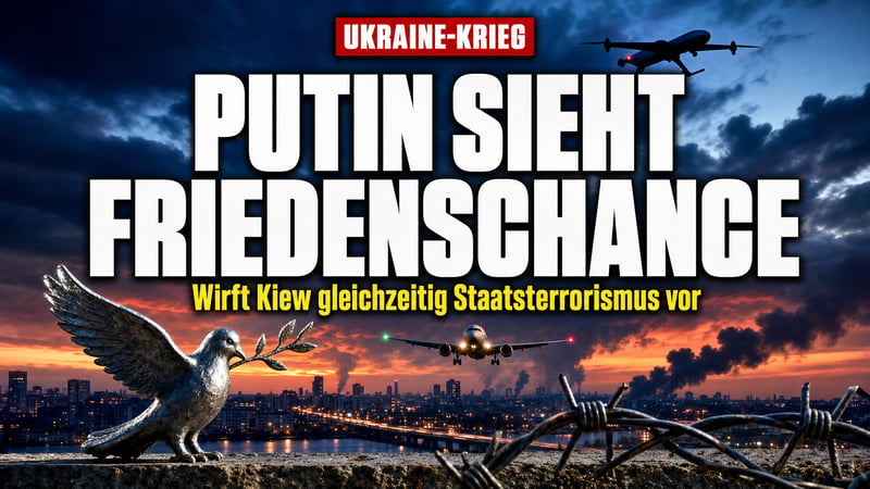 Putin sieht "Chance" auf Frieden – und wirft Kiew Staatsterror vor