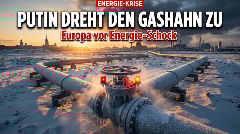 Putins Drohgebärde: Russland erwägt sofortigen Gas-Stopp für Europa