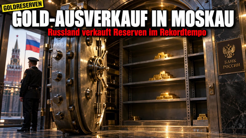 Putins Goldschatz schmilzt: Moskau verkauft Reserven im Rekordtempo!