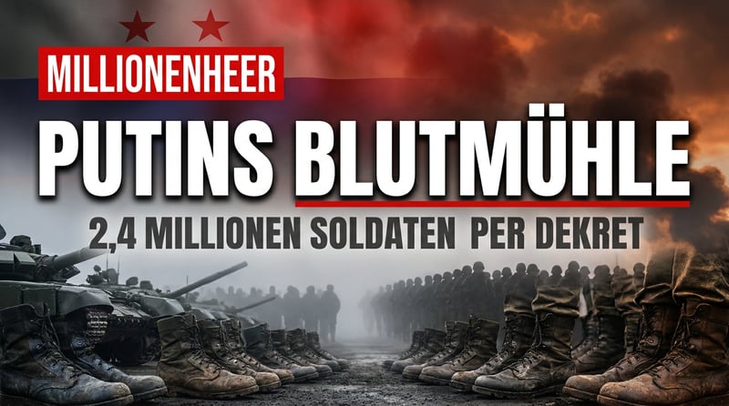 Putins Zahlenspiel: Millionenheer per Dekret – und Verwundete zurück in die Blutmühle