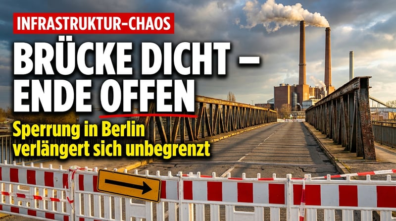 Putlitzbrücke: Wenn selbst eine simple Sperrung zum Symbol des deutschen Verfalls wird